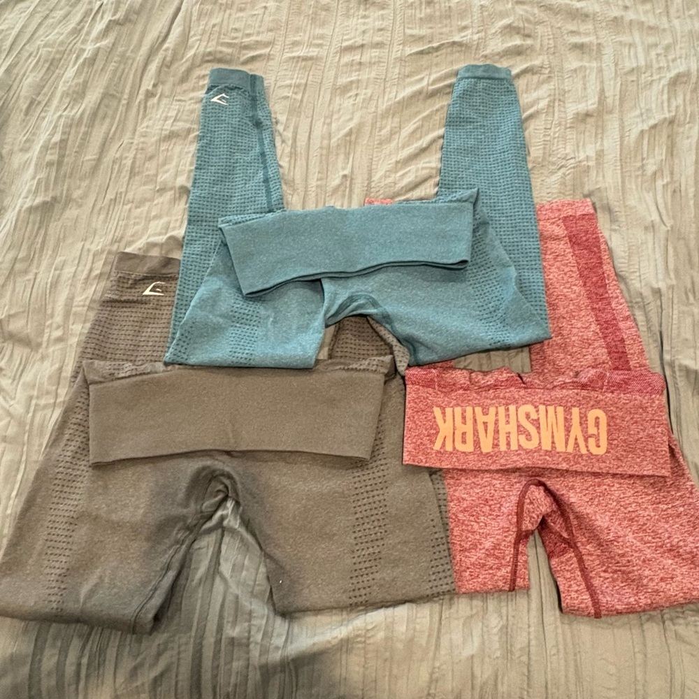 Gym Shark Leggings Bundle. Size Small 3 Pairs